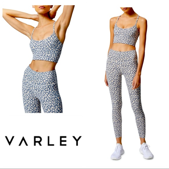 Varley Pants - Varley Leopard Legging & Sports Bra Set